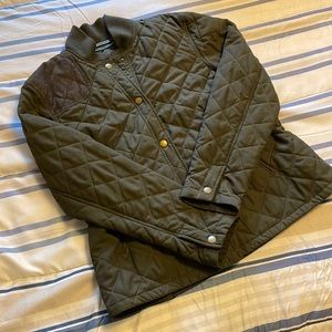 Ralph Lauren quilted jacket. Olive green.  Women’s Large.